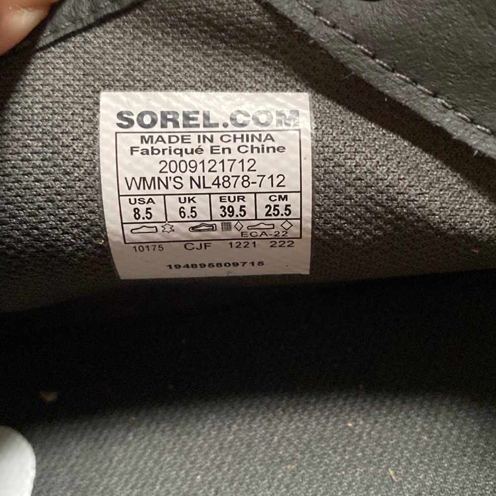 Sorel Hi Line Lace Up Size 8 1/5 Geo Yellow Hiking Boots Brand New Without tags - Picture 5 of 6